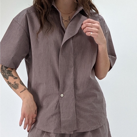 🍵🍵 SOLD 🍜🍜 Deiji Studios Placket Shirt - Picture 2 of 8